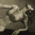 Reclining Nude with Hydrangea