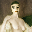 Seated Nude<br>with Stylized Noh Mask